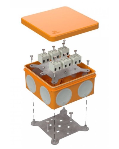 Коробка огнестойкая 60-0300-FR2.5-12 Е15-Е120 100х100х50. Коробка огнестойкая для открытой установки. Промрукав в Тольятти